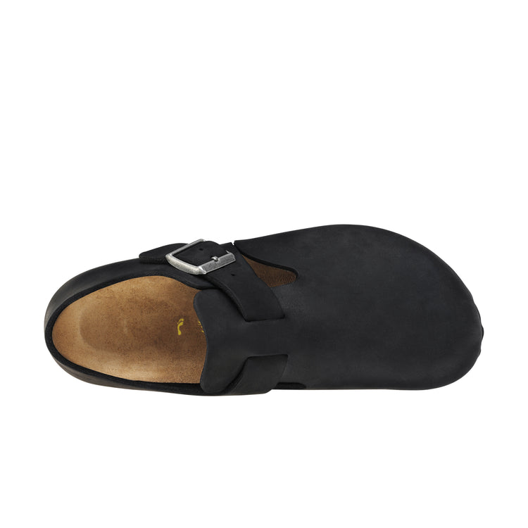 Birkenstock London Black Oiled Leather top view