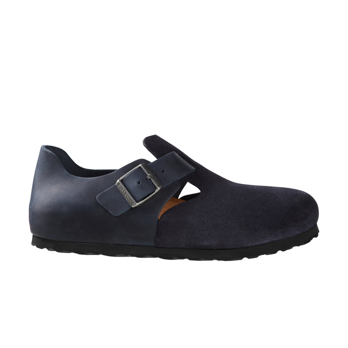 Birkenstock London Night Blue Oiled/Suede Leather side view