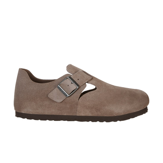 Birkenstock London Taupe Suede Leather side view