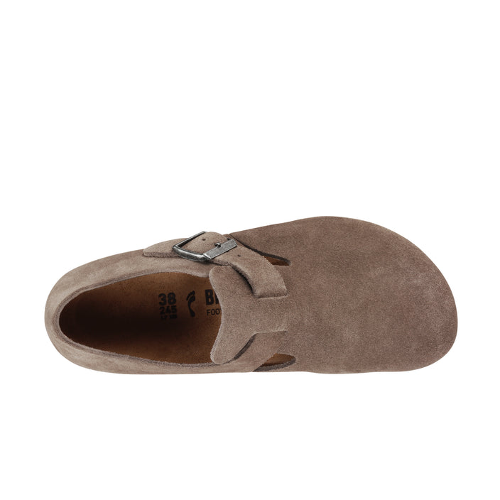 Birkenstock London Taupe Suede Leather top view