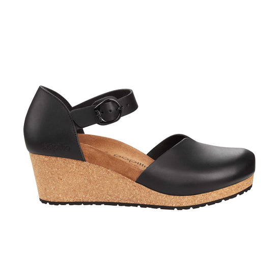 Birkenstock Mary Black Smooth Leather side view
