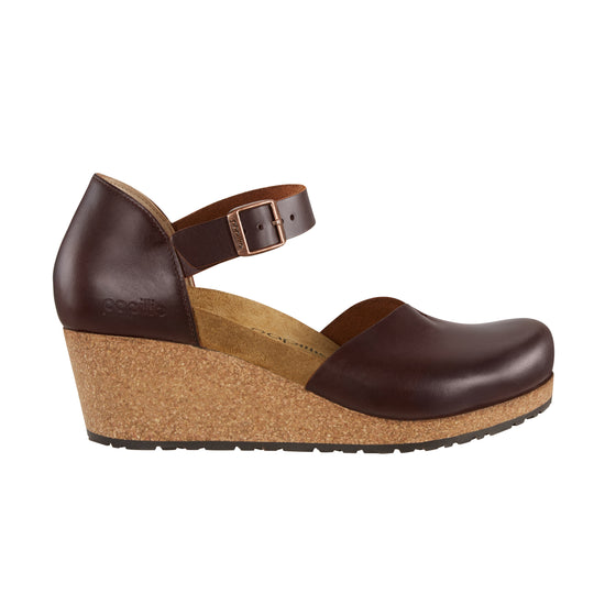 Birkenstock Mary Cognac Natural Leather side view