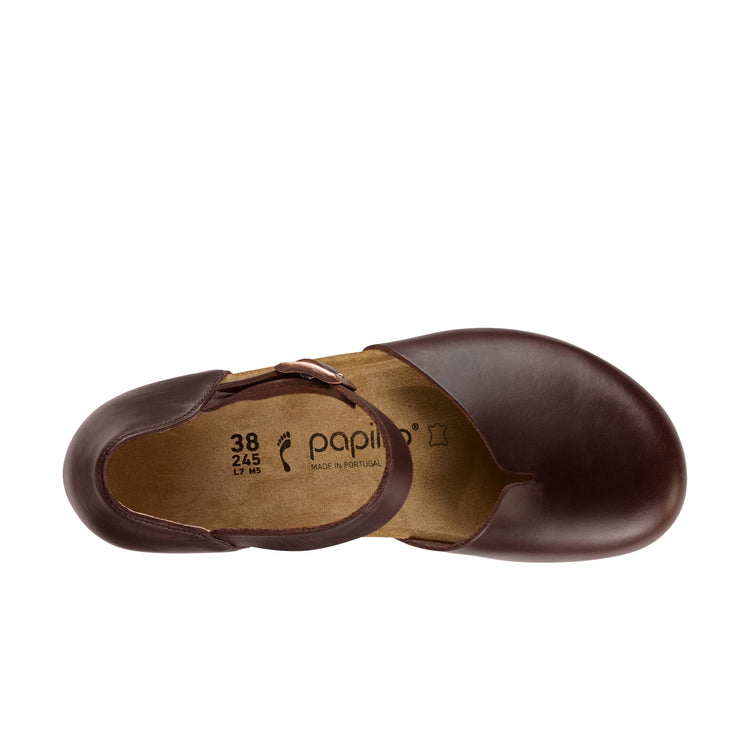 Birkenstock Mary Cognac Natural Leather top view