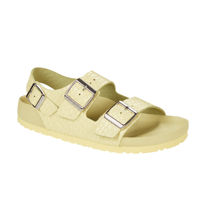 Birkenstock Milano Exquisite Popcorn Embossed Natural Leather