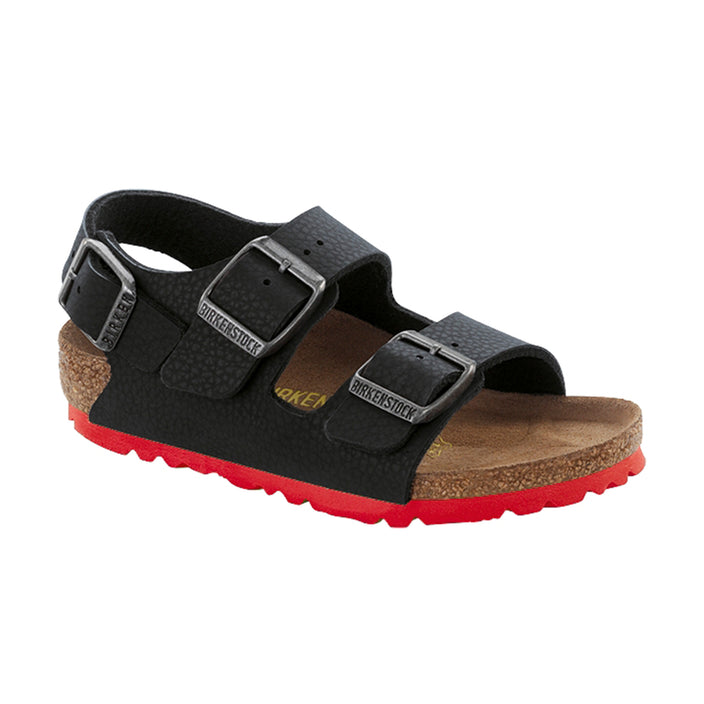 Birkenstock Milano Kids Desert Soil Black Birko-Flor