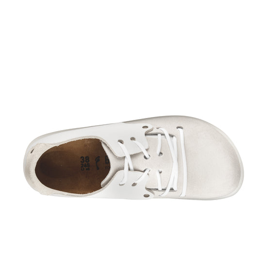 Birkenstock Montana White Natural/Suede Leather top view