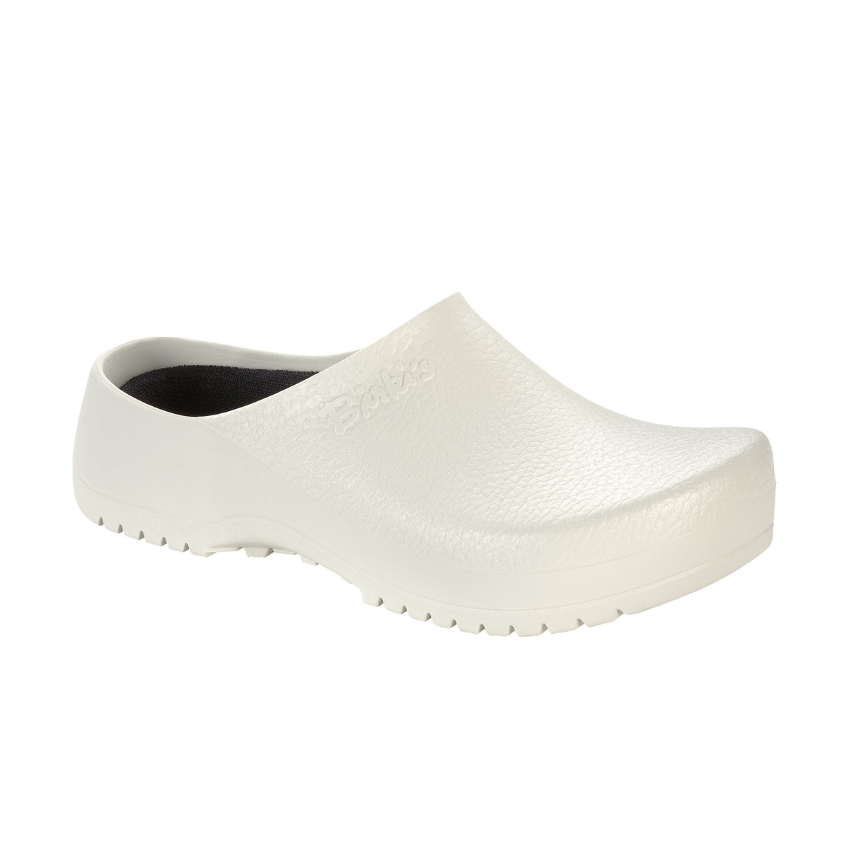 Birkenstock Super Birki White Polyurethane Clogs