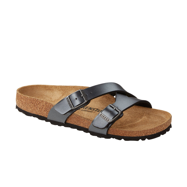 Birkenstock Yao Metallic Black Birko-Flor